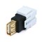 Monoprice Datacom Jack, USB2.0A(F/F), Flush, Wht 6561 - alternate 1