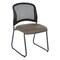 Office Star Products ProGrid Titanium & Black Visitors Chair, Sled Base, Dillon Grey 86725R-R103 - alternate 1