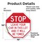 Signmission Stop Leave Your Car in This Lot and, 10 Inch X 10 Inch, Vinyl Decal OC-D-10-320 - alternate 2
