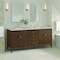 James Martin Vanities Myrrin 72'' D Vanity, Mid Century Walnut w/ Jasmine Pearl Silestone Top w/FreePower Wireless Charger 485-V72-WLT-FEJP - alternate 4