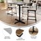 Flash Furniture 36" Square Tabletop, Seamless Surface Technology, Gray Faux Concrete, 30x30 Black Bar Height X-Base ST-SQ36-CMGY-T3030B-GG - alternate 4