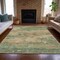 Homeroots 5' X 8' Pale Aqua And Khaki Abstract Washable Indoor Outdoor Area Rug 630934 - alternate 2