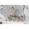 Kingston Brass Bridge Kitchen Faucet with Brass Sprayer, Antique Brass KS2333TKL - alternate 3