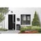 Vdomdoors Steel Door Cynex 6777 Black Stainless Inserts Single Modern Painted-W36xH80-Left-hand Outswing CYNEX6777EXD-BLK-W36 x H80-Left-hand Outswing - alternate 2