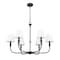 Z-Lite Tova Matte Black 6 Light Chandelier 3049-32MB - alternate 2