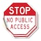 Signmission Stop No Public Access, 4 inch X 4 inch, Vinyl Decal, 2PK OC-D-2PACK-4-263 - alternate 1