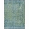 Homeroots 8' X 10' Teal Blue And Ivory Abstract Washable Indoor Outdoor Area Rug 631104 - alternate 4
