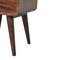 Homeroots 22" Chestnut Solid Wood Two Drawer Nightstand 651523 - alternate 7