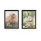 Homeroots Set Of Two Farmhouse Daisies Black Framed Print Wall Art, 2PK 407985 - alternate 1