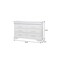 Homeroots 59" White Solid Wood Six Drawer Double Dresser with LED 482391 - alternate 2