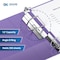 Davis Group Premium Economy, Angle D Ring, Binder, (Purple, 1.5"), PK6 2302-69-06 - alternate 2