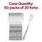 Smarty Had A Party Shiny Metallic Silver Hammered Plastic Forks (1000 Forks), 1000PK 2658-CASE - alternate 4