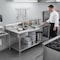 Amgood 30 in. x 72 in. Stainless Steel Work Table with Built-in Left Prep Sink and Faucet AMG WTWTPS-3072-L-F-Z - alternate 4