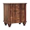 Homeroots 25" Brown Solid Wood Two Drawer Nightstand 701725 - alternate 2