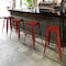 Flash Furniture 30" High Backless Distressed Red Metal Barstool ET-BT3503-30-RD-GG - alternate 3