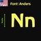 Aacc Self-Adhesive Vinyl Letter: N, Scale: 6 cm. Color: Yellow Font: Anders by AACC-Anders-UN-Yellow-M6x1 - alternate 1