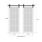 Sartodoors Sturdy Double Barn Door with Clear Glass, Lucia 2466 Matte Black and Aluminum Strips, 13FT Rail Ha LUCIA2466DB-S-BLK-72 x 84 (2* 36x84) - alternate 3