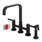 Kingston Brass Bridge Kitchen Faucet with Brass Sprayer, Oil Rubbed Bronze KS8255DKLBS - alternate 1