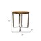Homeroots Modern Rustic Side Or End Table 387690 - alternate 3