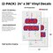 Signmission Grand Opening, Vinyl Decals Only 24 Inch x 36 Inch, Vinyl Decal, 2PK DSB-2436-2PACK-Grand Opening - alternate 2