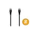 Monoprice USB-C to USB-C Silicone Charging Cable - USB 2.0, 240W PD, Ultra Flexible, 10ft, Black, 2PK 48858 - alternate 1