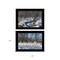 Homeroots Set Of Two Great Outdoors Nature or Winter Forest 4 Black Framed Print Wall Art, 2PK 416035 - alternate 2