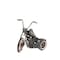 Homeroots 8" Black Metal Hand Painted Model Motorcycle Tabletop Sculpture 401168 - alternate 4