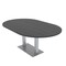 Skutchi Designs Racetrack Conference Table With Power Unit, 48 in W, 84 in L, Grey HAR-RAC-48X84-DOU-WA7949-NA - alternate 1