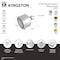Kingston Brass 3" Round 5-Function ABS Shower Head, Brushed Brass KX8757 - alternate 2