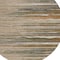 Homeroots 8' Taupe Copper And Green Round Striped Washable Indoor Outdoor Area Rug 597297 - alternate 4