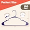 Campior Premium Clothes Hangers, Slim, Durable Plastic with Shoulder Grooves, Purple, 150PK CMPPLH150PU - alternate 4
