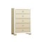 Homeroots 15" X 31" X 45" Champagne Wood Mirror Veneer Chest 347152 - alternate 2
