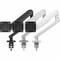 Atdec heavy duty display desk mount, supports monitors curved or flat to 35 and 17.6lbs,  AW-ORA-F-W - alternate 1