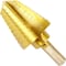 Neiko Titanium Step Drill Bit, 13/16 in - 1-0.375 in in 1/16 in Increments 10188A - alternate 1