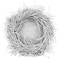 Homeroots 28" White Willow Dried Wreath 526882 - alternate 1