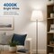 Euri Lighting A19 LED Bulbs, 5W, 450 lm, 40W Eq., 4000K, E26, Dimmable, CEC/JA8, UL, 2PK EA19-5W5041CEC-2 - alternate 2