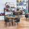 Regency Round Kee Adjustable Classroom Table W/ 4 Andy Stack Chairs, 42 in W, 42 in L, Noble Oak TB42RNDNOAPBK45BK - alternate 3