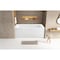 Kingston Brass 60" Acrylic Rectangular 3-Wall Alcove Tub, Right Hand Drain Hole, Glossy White VTAP6032R22 - alternate 2