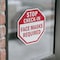 Signmission Stop Check-in Face Masks Required, 4 inch X 4 inch, Vinyl Decal, 2PK OC-D-2PACK-4-54 - alternate 2
