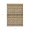 Homeroots 3' X 5' Gold Brown And Beige Moroccan Washable Indoor Outdoor Area Rug 594322 - alternate 7