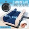Serenelife EZ Bed Air Mattress with Frame and Rolling Case, Self-Inflating Airbed with Built in Pump for Travel SLEZBDKG50 - alternate 2