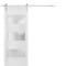Sartodoors Sturdy Barn Door 32 x 80 inches Frosted Glass 3 Lites, Lucia 4070 White Silk, 6.6FT Rail Hangers He LUCIA4070BD-S-WS-32 - alternate 1