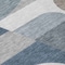 Homeroots 8' Gray Blue And Ivory Round Geometric Washable Indoor Outdoor Area Rug 616726 - alternate 3