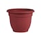Bloem Self-Watering Planter, 1 gal Capacity, 8 in Dia x 8.8 in H, Resin, Clay Texture, Amaranth AP0813 - alternate 1