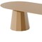 Homeroots 86" Natural Wood Double Pedestal Base Oval Dining Table 720683 - alternate 2