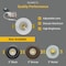 Nuwatt 3 Inch LED Gimbal Recessed Downlight 2700K-5000K Selectable Canless Light, Dimmable IC Rated, 16PK NW-GMB-3-5CT-WH-R-16P - alternate 5