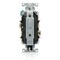 Leviton Dup Rec HG 15A 125V Self-Gr LtAl 8200-HT - alternate 2