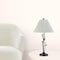Homeroots 32" Rust Metal Table Lamp With Gray Empire Shade 524753 - alternate 2