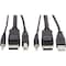 Eaton EATON Tripp Lite Series DisplayPort KVM Cable Kit, 3 in 1 - 4K DisplayPort, USB, 3.5 mm Audio P783-006 - alternate 1