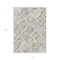 Homeroots 10' X 14' Ivory And Cream Geometric Washable Indoor Outdoor Area Rug 609141 - alternate 3